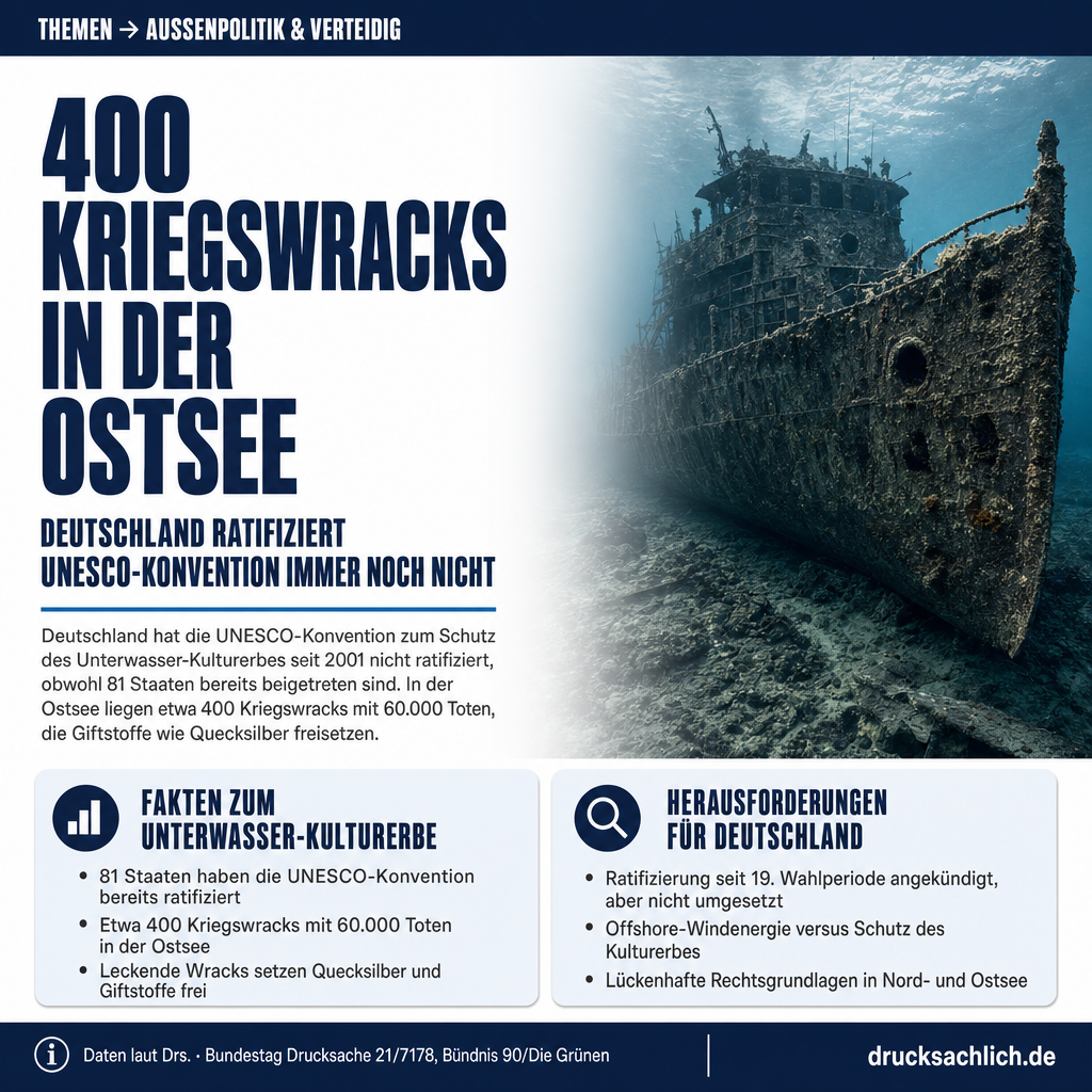 UNESCO-Konvention Unterwasser-Kulturerbe: Ratifizierung verzögert