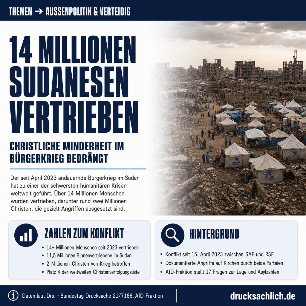 Sudan-Bürgerkrieg: Lage der christlichen Minderheit seit 2023