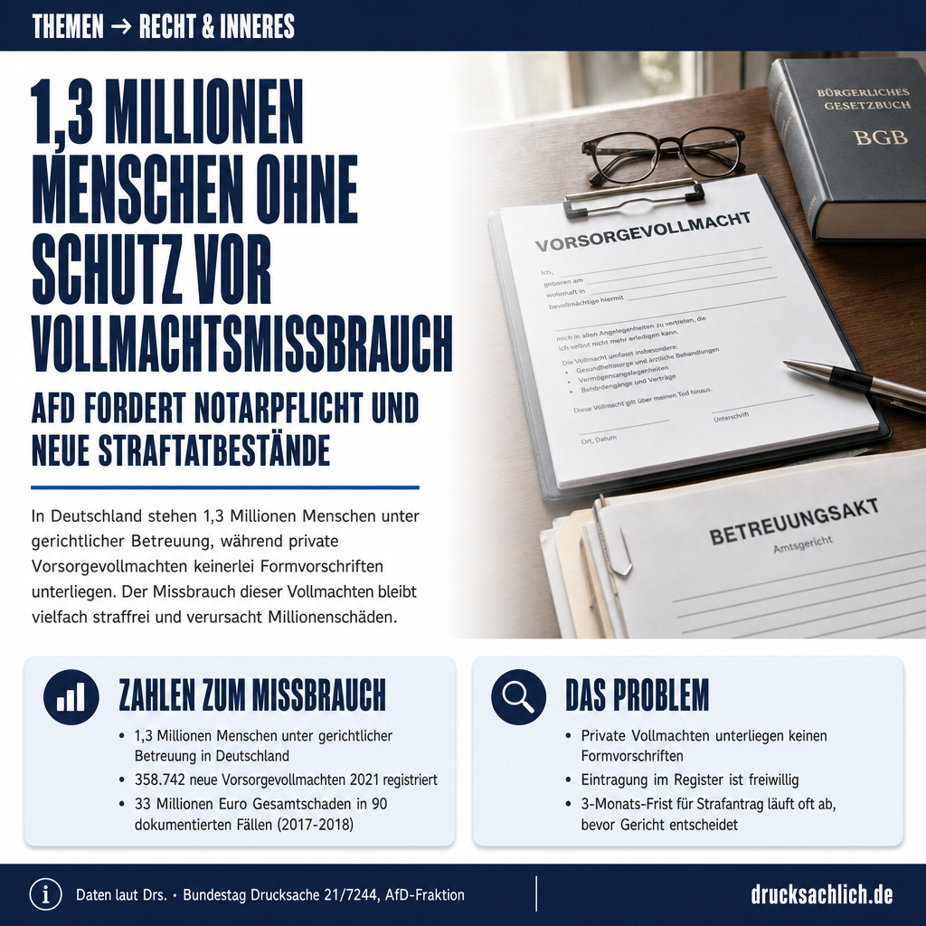 Vorsorgevollmacht: AfD fordert Schutz vor Missbrauch