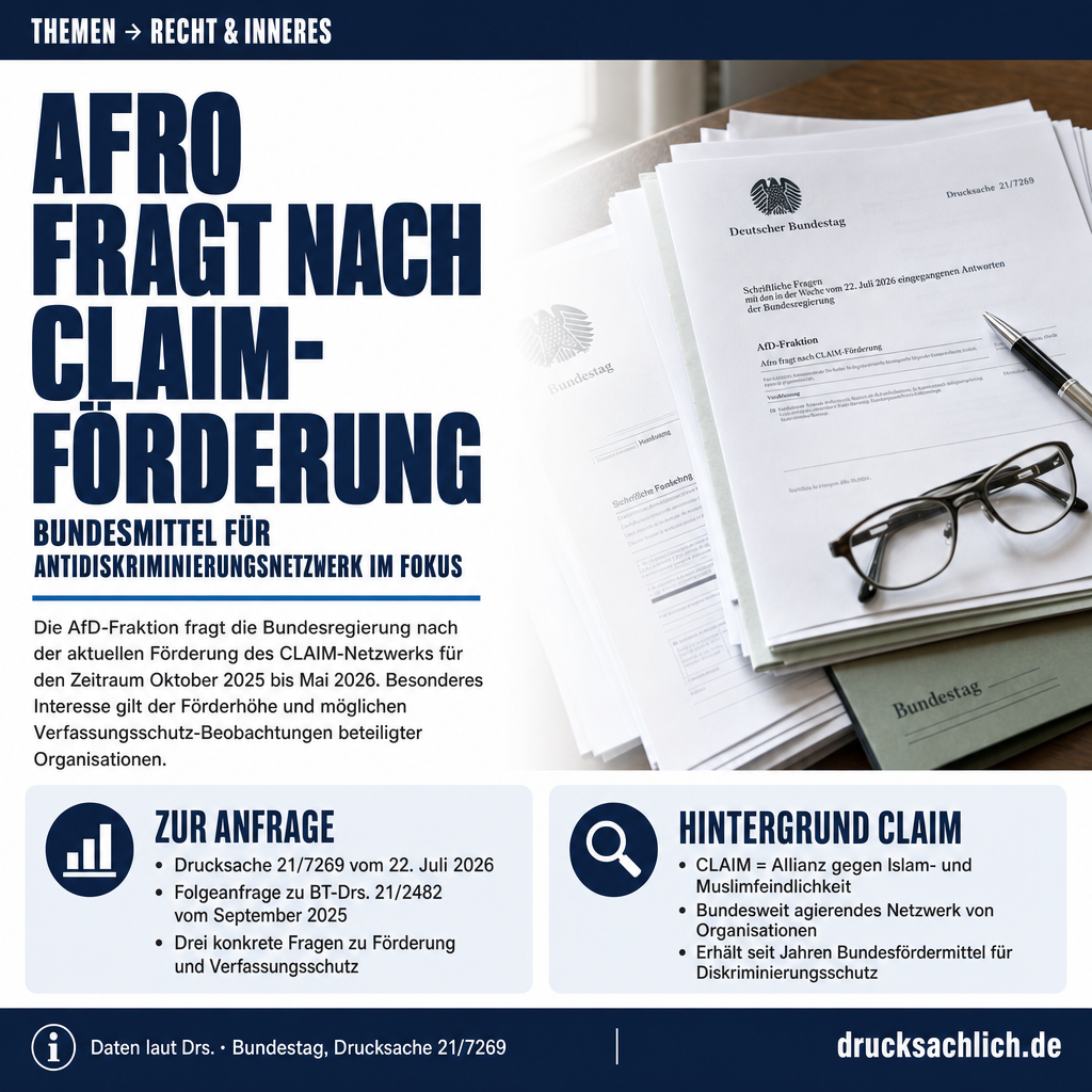 CLAIM-Förderung: AfD fragt nach Bundesmitteln für Antidiskriminierungsnetzwerk