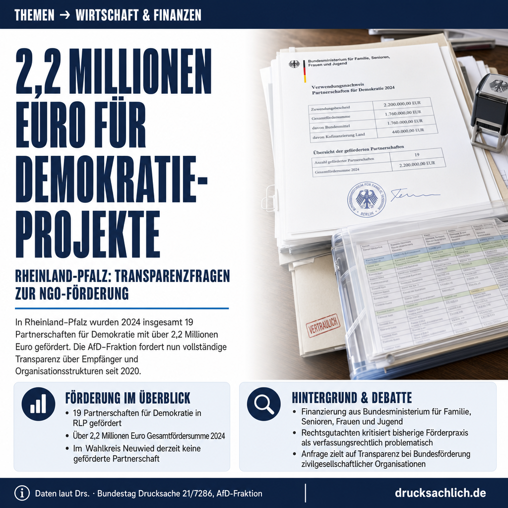 Demokratie leben!: NGO-Förderung in Neuwied unter Transparenzdruck
