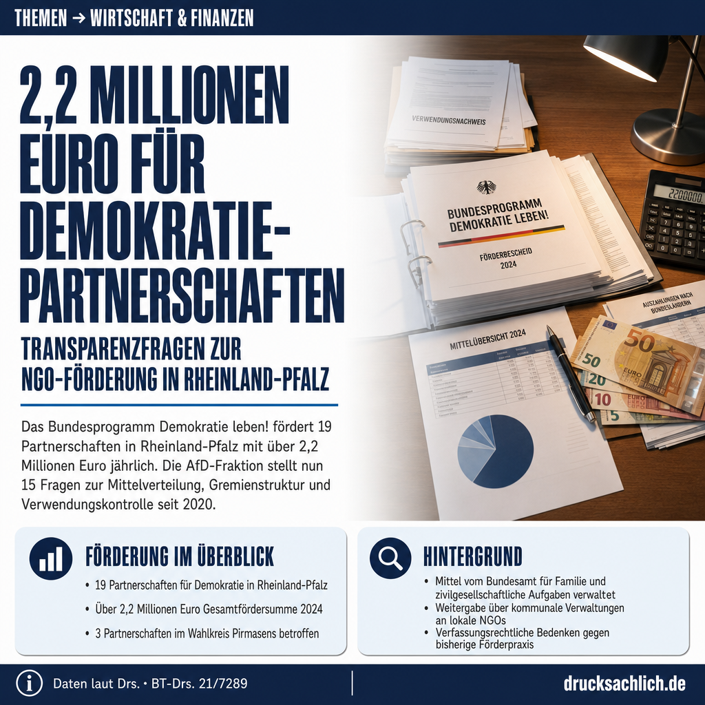 Demokratie leben!: NGO-Förderung in Pirmasens unter Transparenz-Druck