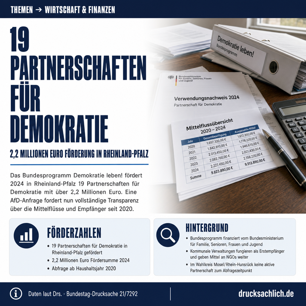 Demokratie leben!: NGO-Förderung in Rheinland-Pfalz unter Transparenzdruck