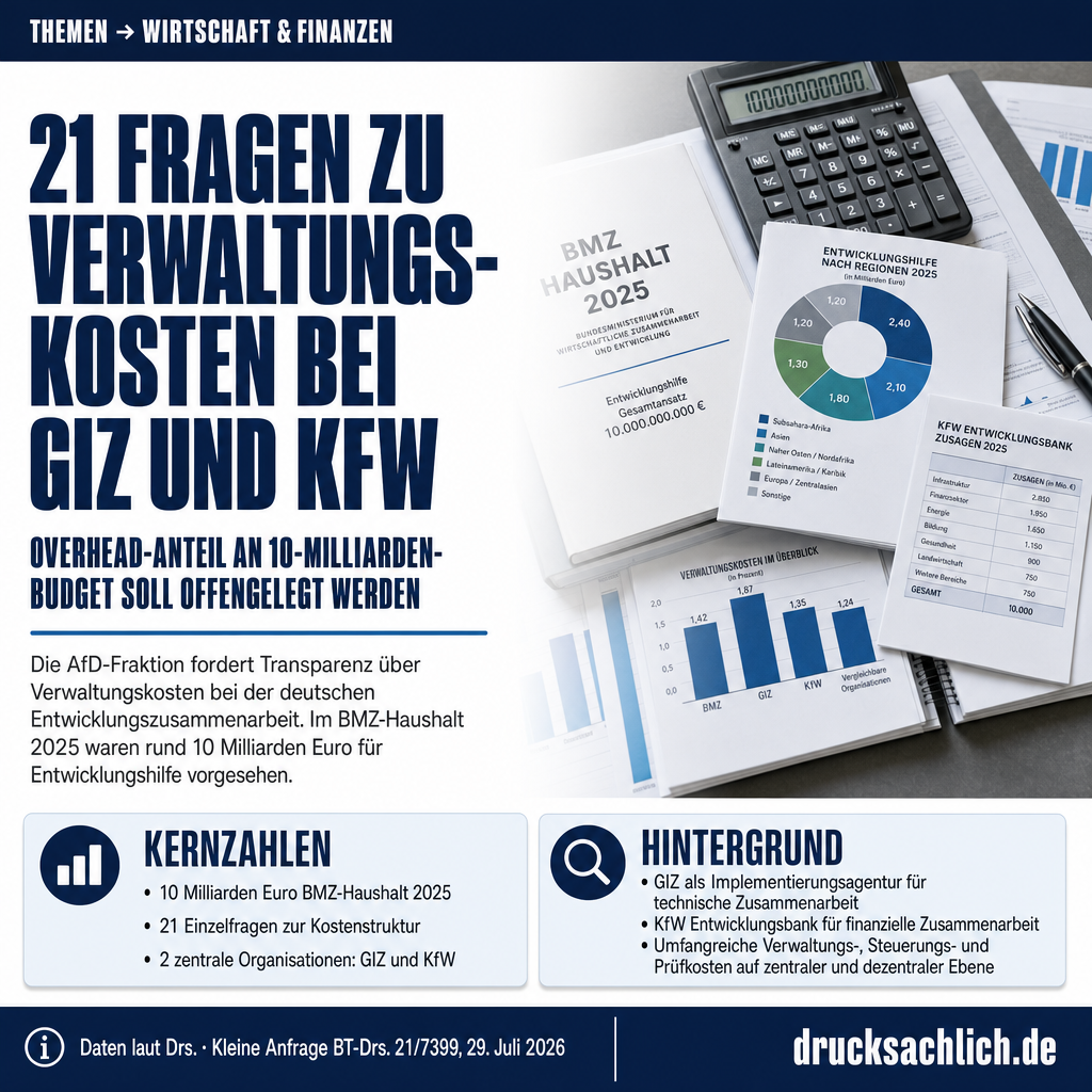 Entwicklungszusammenarbeit: GIZ und KfW unter Kostenkontrolle
