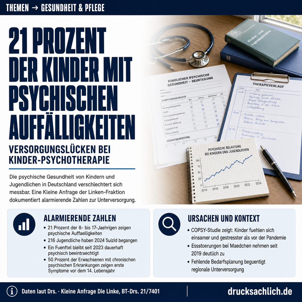 Kinder-Psychotherapie: 34 Fragen zur Versorgungslage 2026