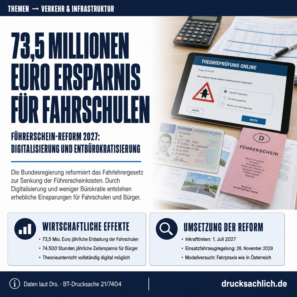 Führerschein-Reform 2027: Fahrschulausbildung wird günstiger
