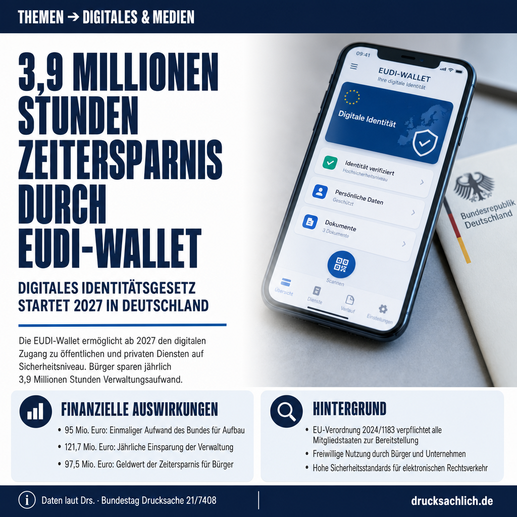 EUDI-Wallet: Digitales Identitätengesetz (DIdG) eingebracht