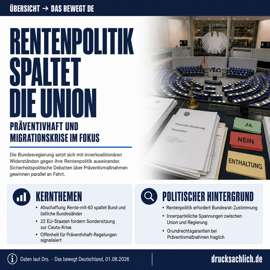 Das bewegt Deutschland — 01.08.2026