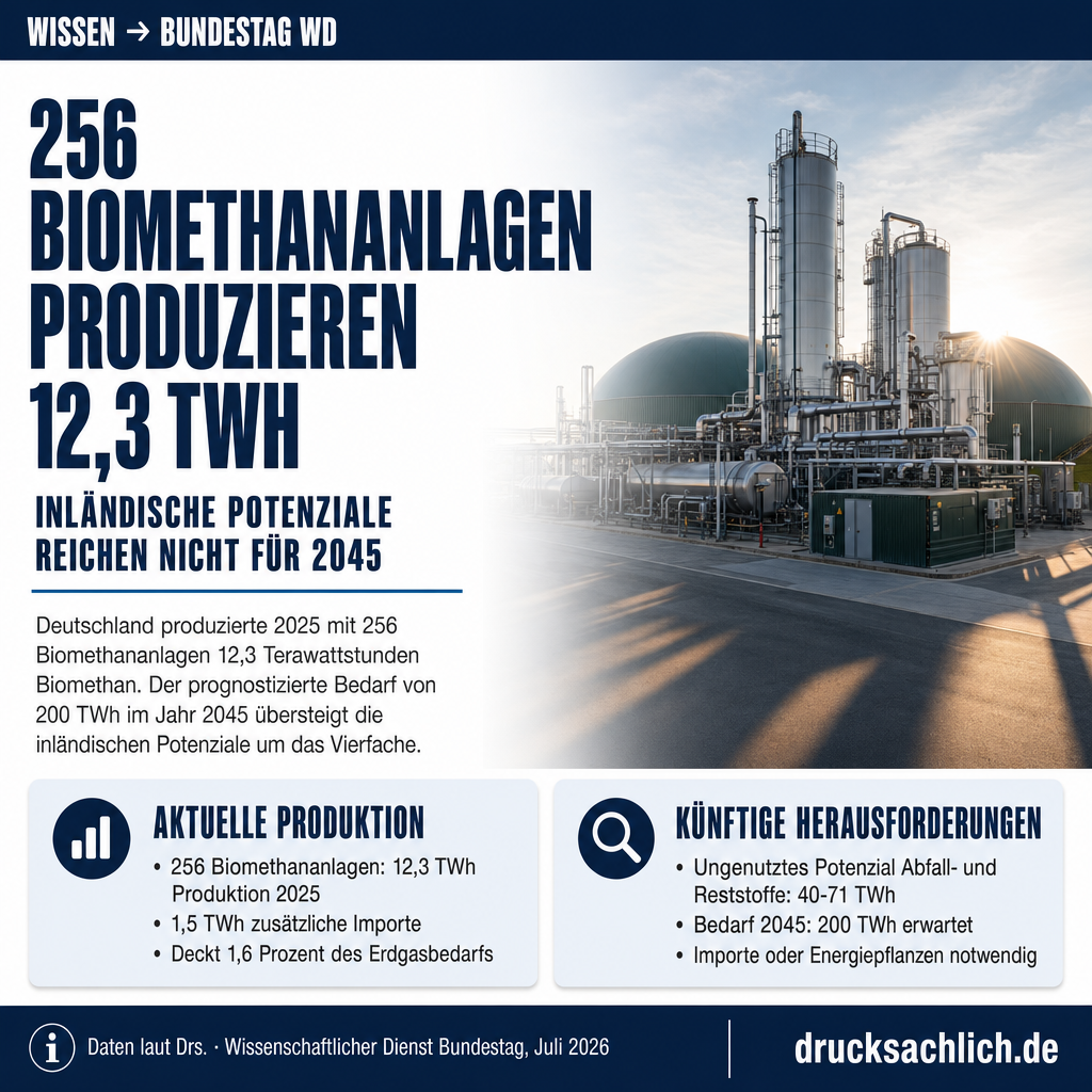 Biomethanerzeugung in Deutschland Potenziale und Perspektiven