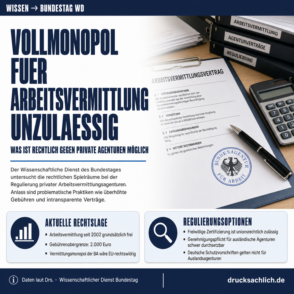 Regulierung privater Arbeitsvermittlungsagenturen im EU-Rahmen