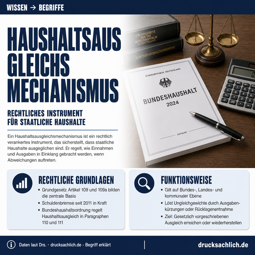 Begriff erklärt: Haushaltsausgleichsmechanismus