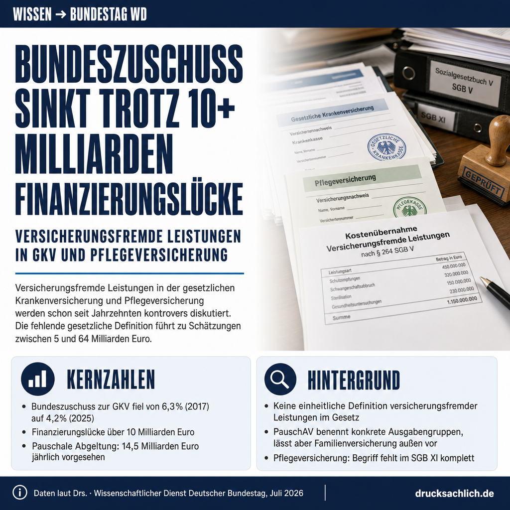 Versicherungsfremde Leistungen in GKV und Pflegeversicherung