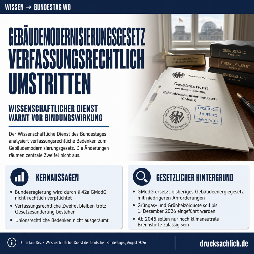 Verfassungsrechtliche Analyse des Gebäudemodernisierungsgesetzes