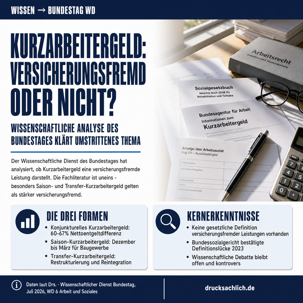 Kurzarbeitergeld und versicherungsfremde Leistungen in der Analyse