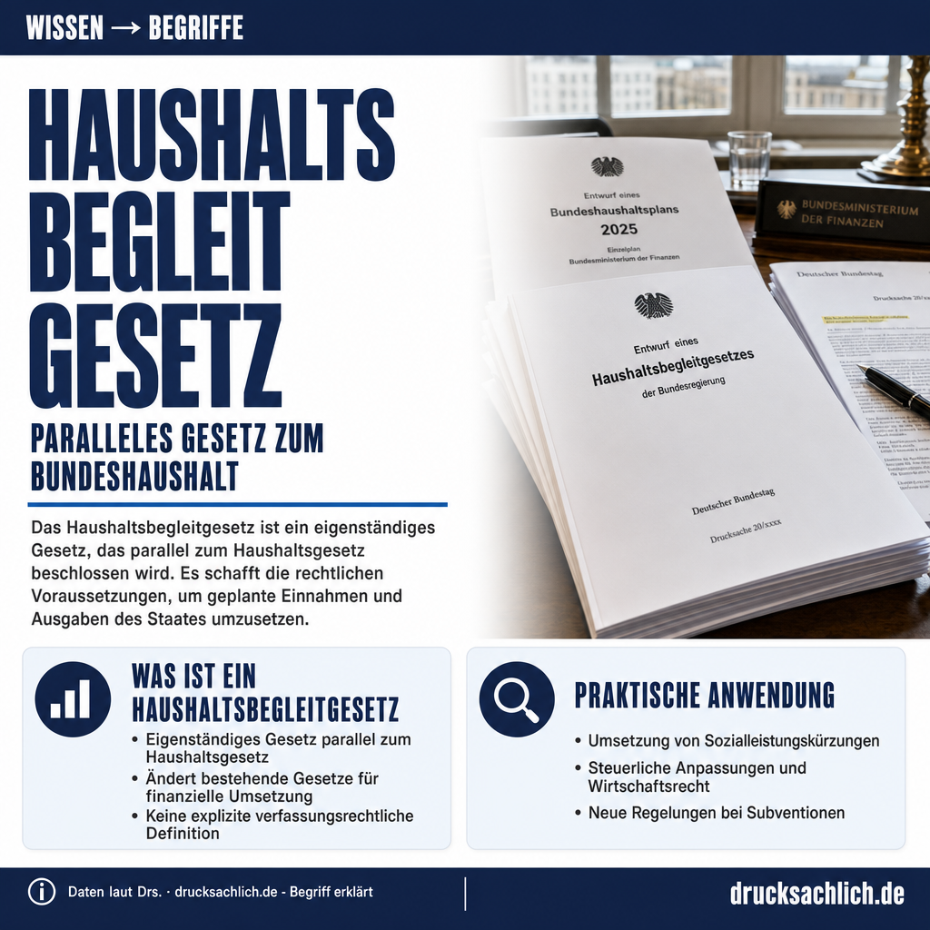 Begriff erklärt: Haushaltsbegleitgesetz