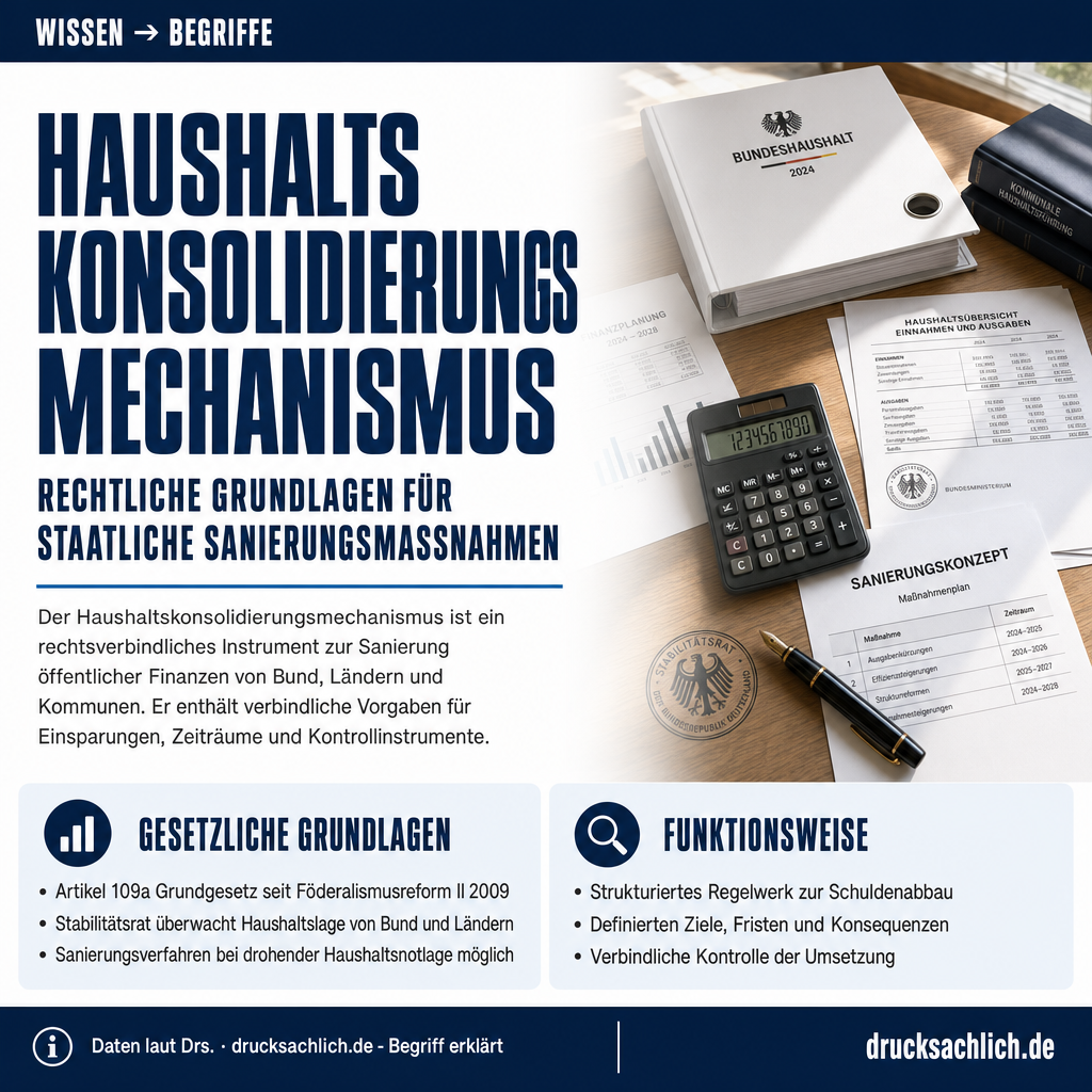 Begriff erklärt: Haushaltskonsolidierungsmechanismus