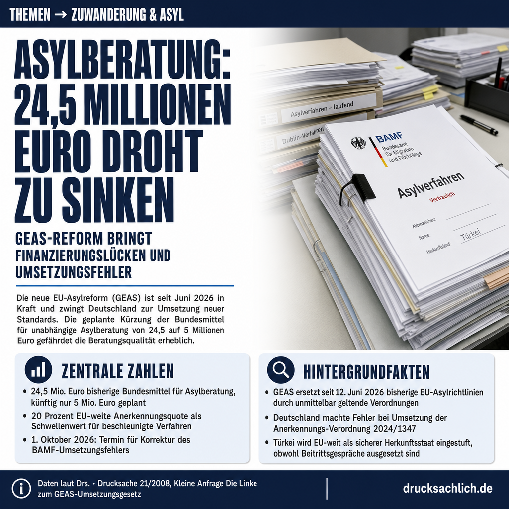 GEAS-Reform: Asylverfahren beim BAMF unter Druck