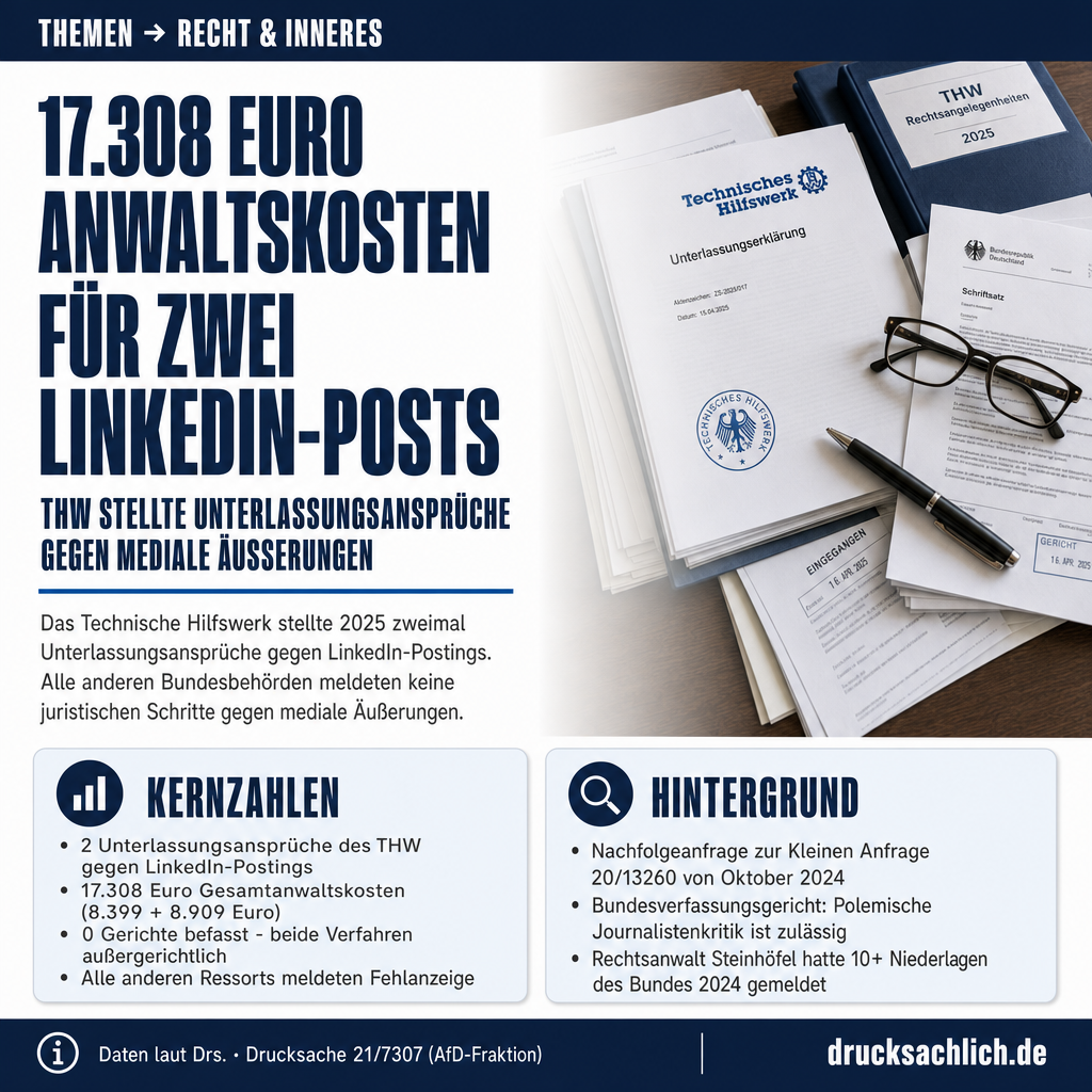 Pressefreiheit: Bundesregierung verfolgte zwei mediale Äußerungen juristisch