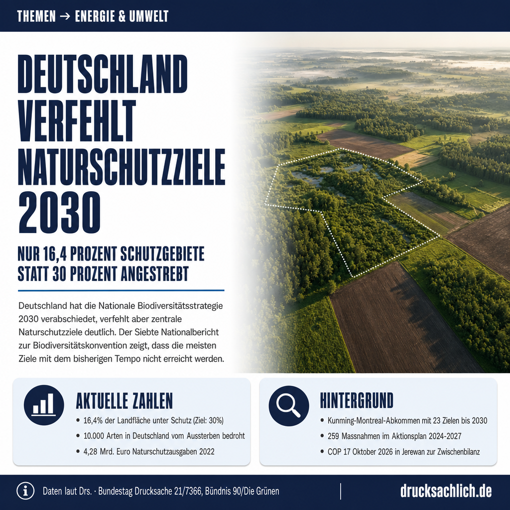 Biodiversitätsstrategie 2030: Deutschland verfehlt Naturschutzziele