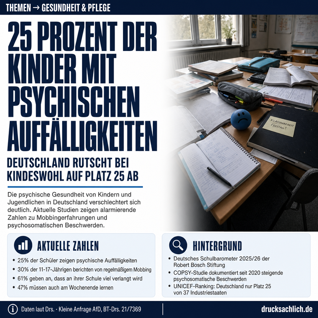 Psychische Gesundheit Kinder: 36 Fragen an die Bundesregierung