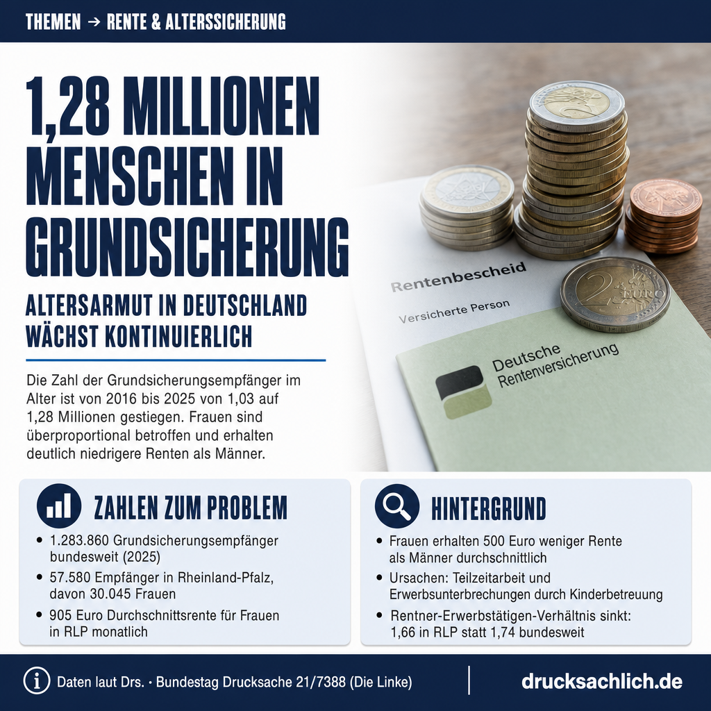 Altersarmut Rheinland-Pfalz: Renten und Grundsicherung 2025