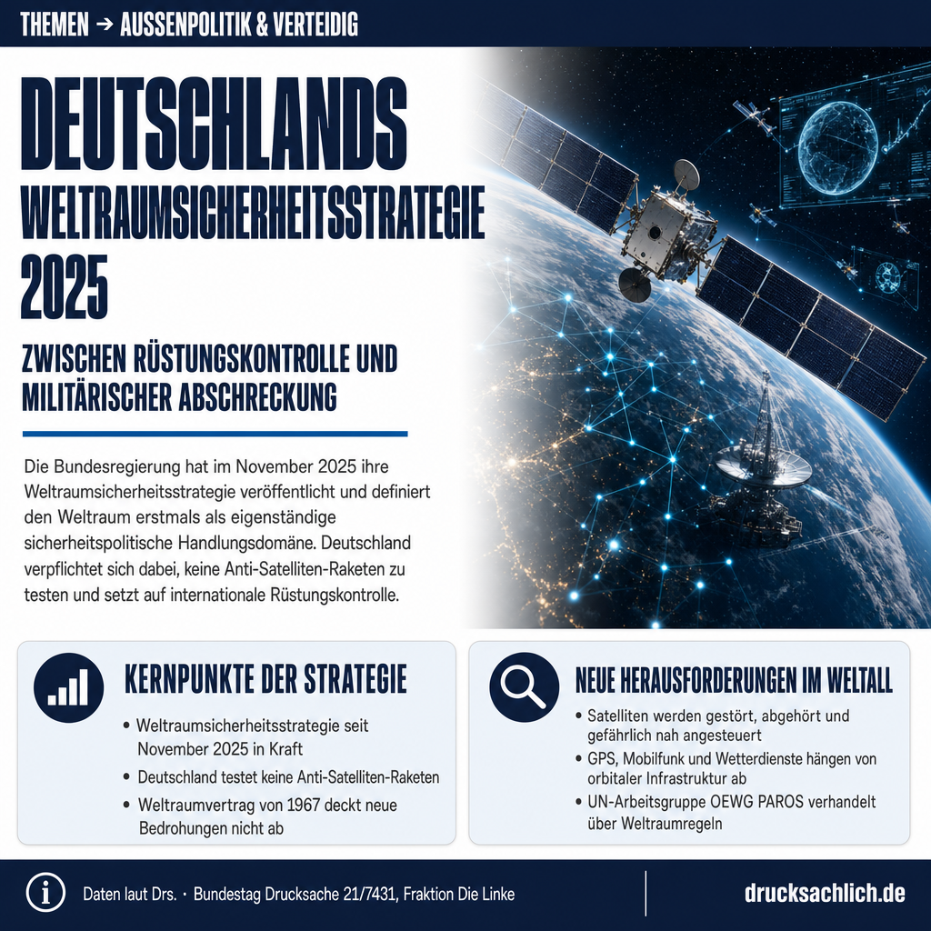 Weltraumsicherheitsstrategie: Deutschlands Kurs zwischen Abschreckung und Rüstungskontrolle