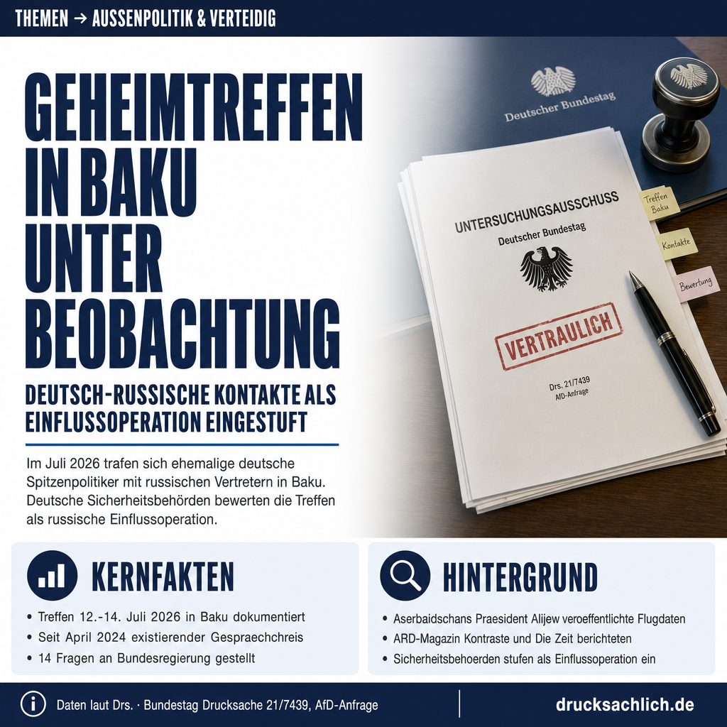 Baku-Treffen 2026: Deutsch-russische Kontakte unter parlamentarischer Kontrolle