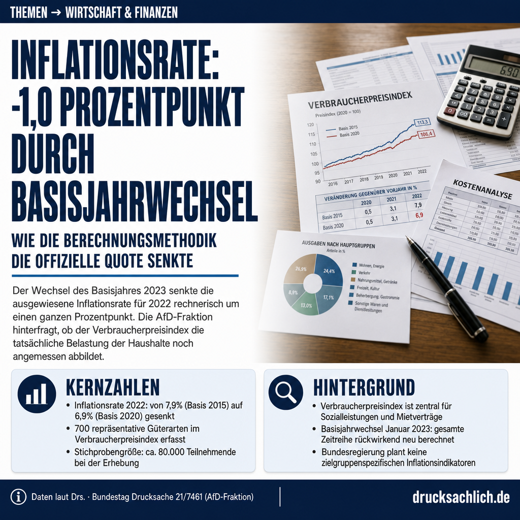 Inflationsrate: Berechnungsmethodik und reale Preisbelastung im Vergleich