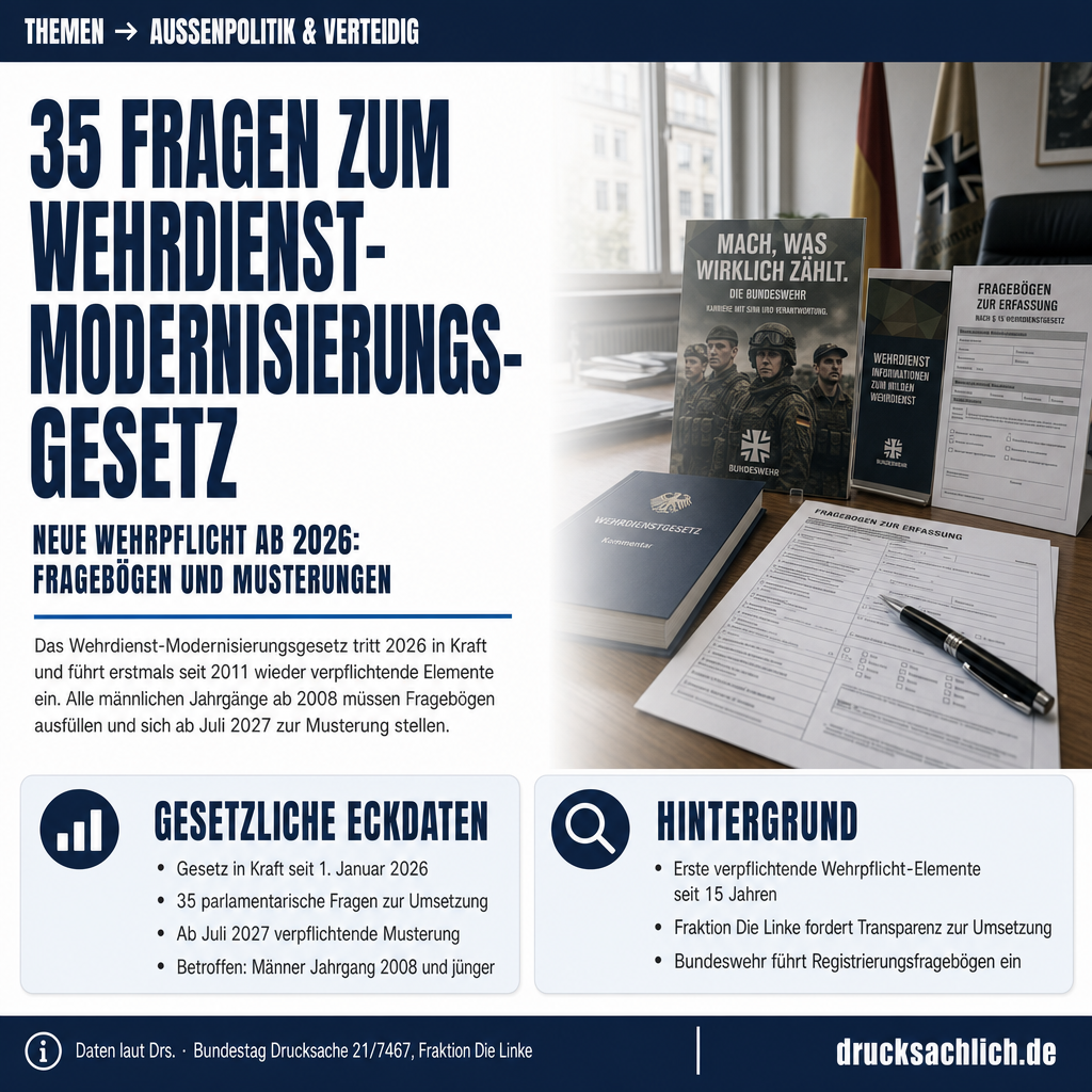 Wehrdienst-Modernisierungsgesetz: 35 Fragen zur Umsetzung 2026