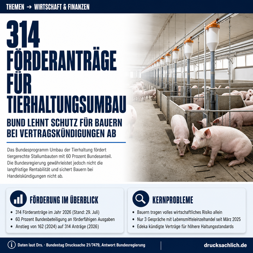 Tierwohlverträge: Bund sieht keine Schutzpflicht für Bauern
