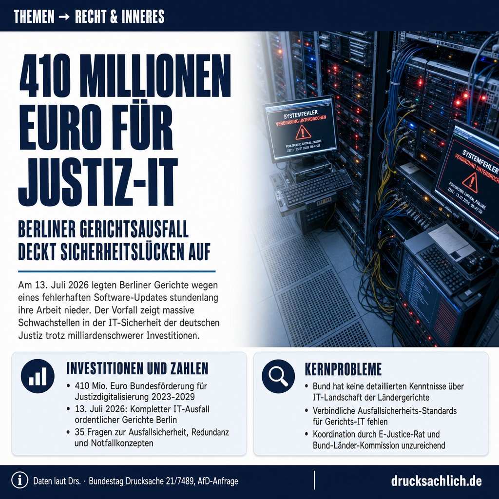 Justiz-IT: Berliner Gerichtsausfall legt Schwachstellen offen