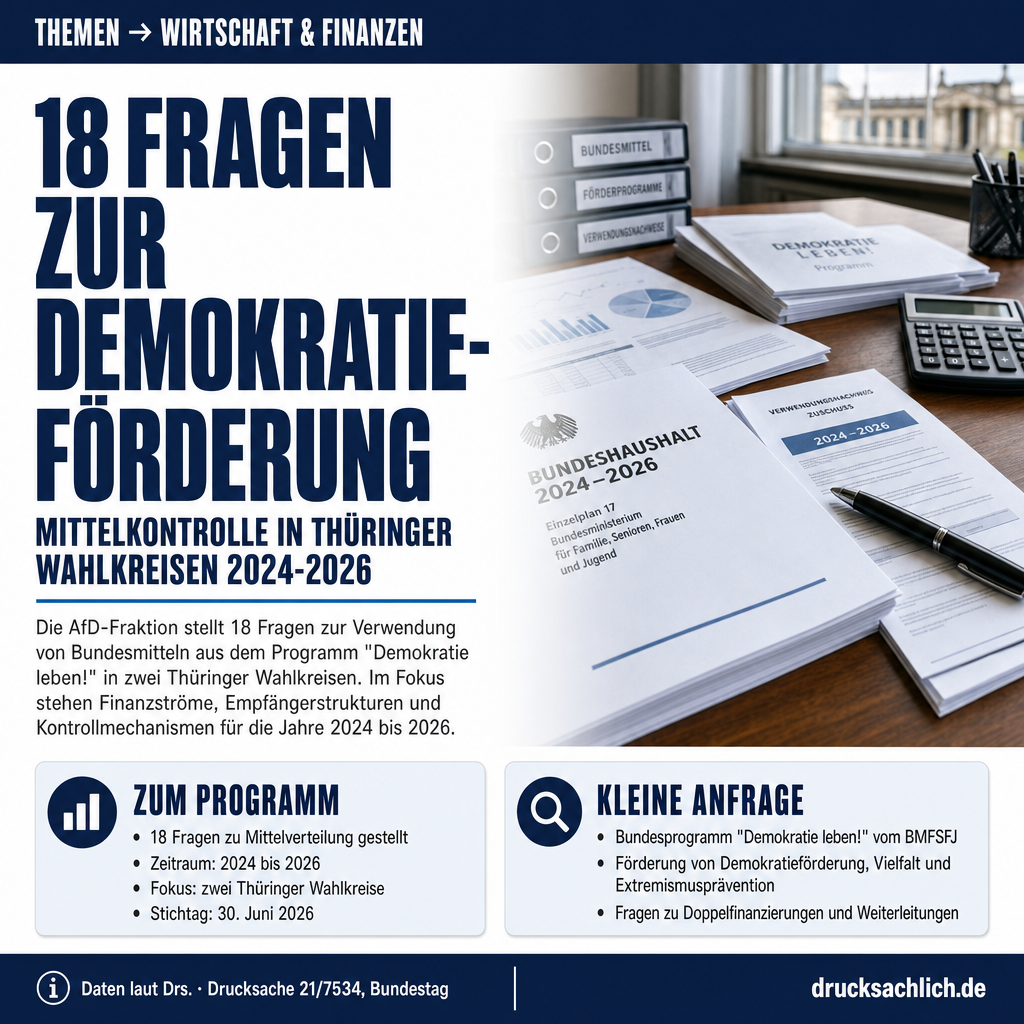 Demokratie leben!: 18 Fragen zur Mittelkontrolle in Thüringen