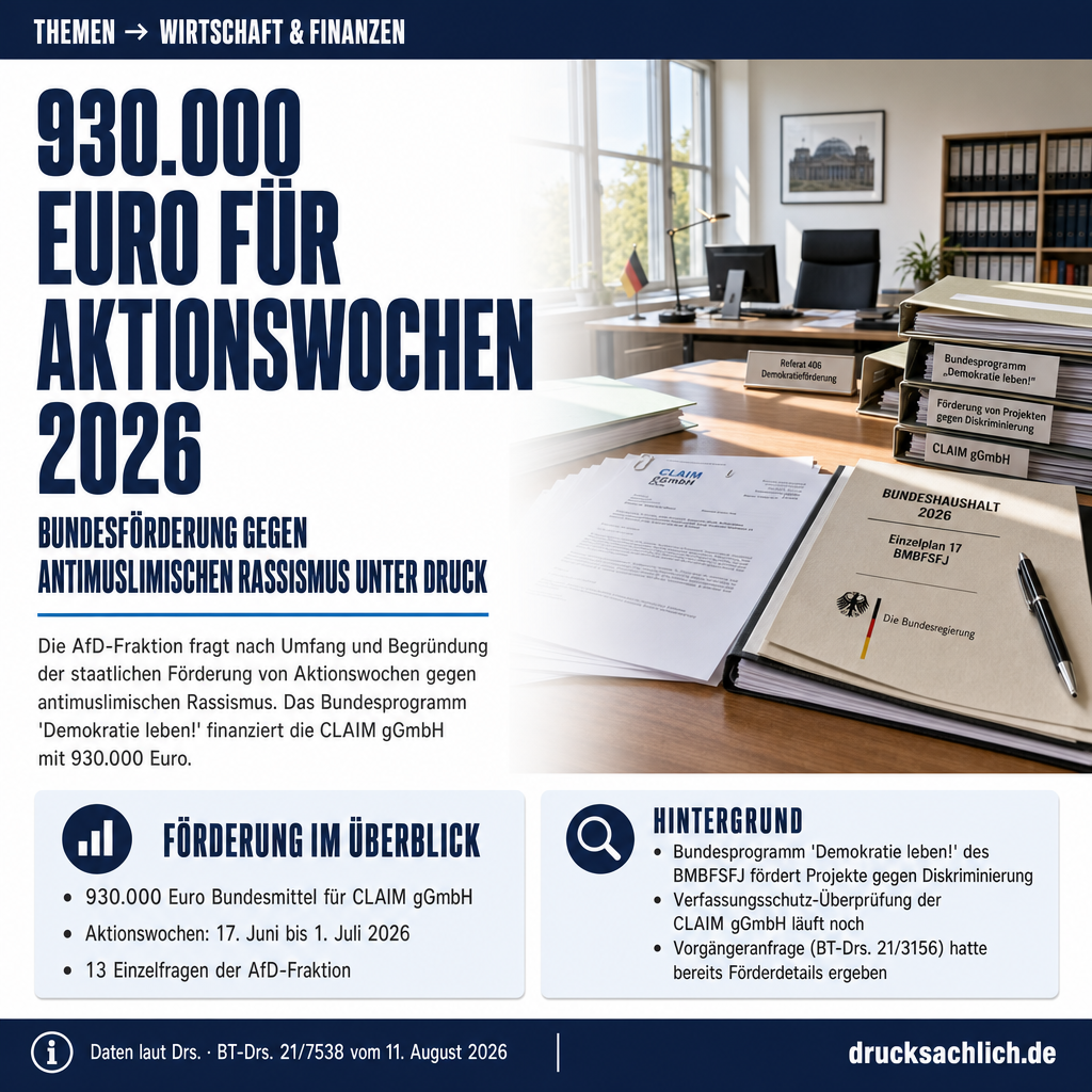 Demokratie leben!: AfD fragt Förderung der Aktionswochen 2026