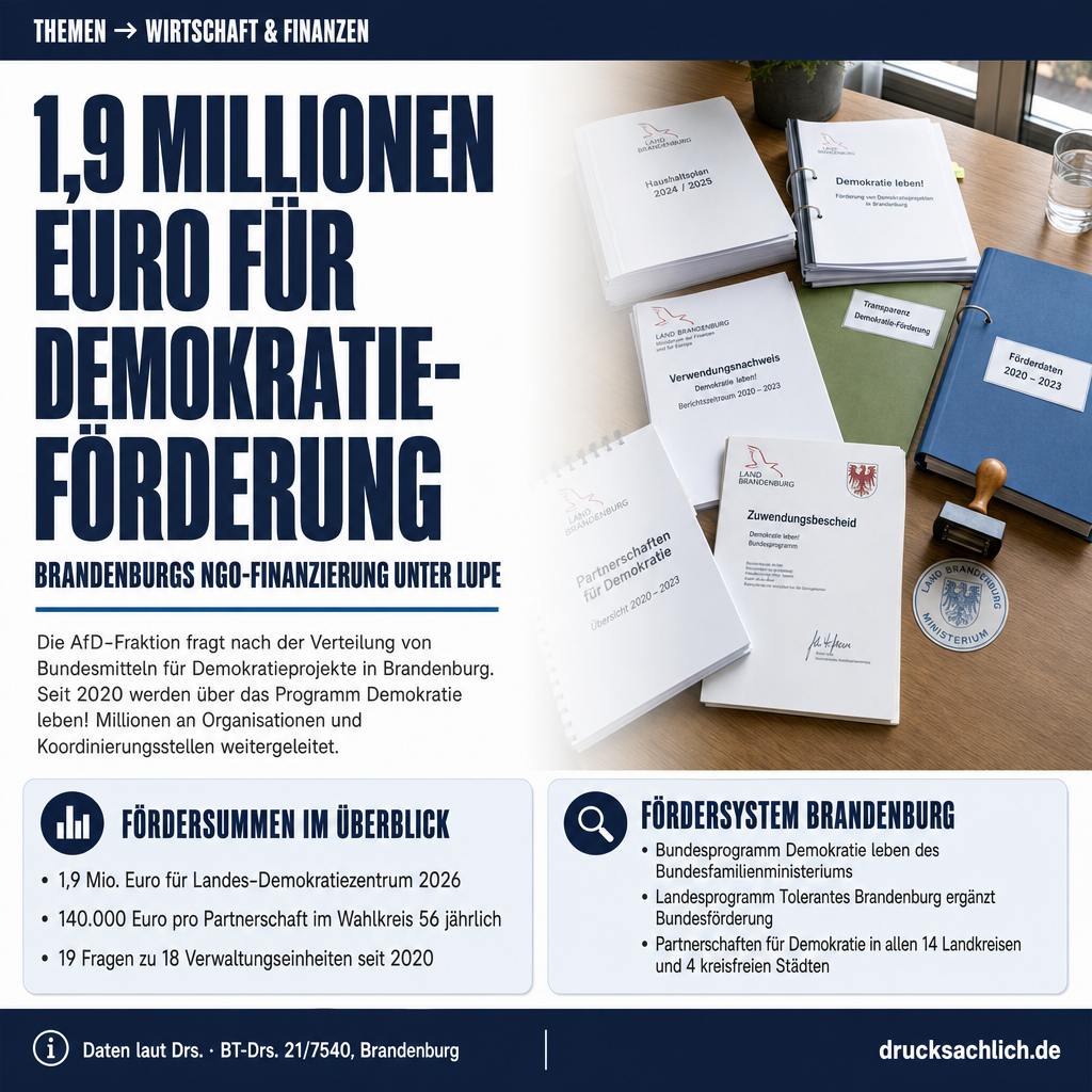 Demokratie leben!: NGO-Förderung in Brandenburg unter Anfrage