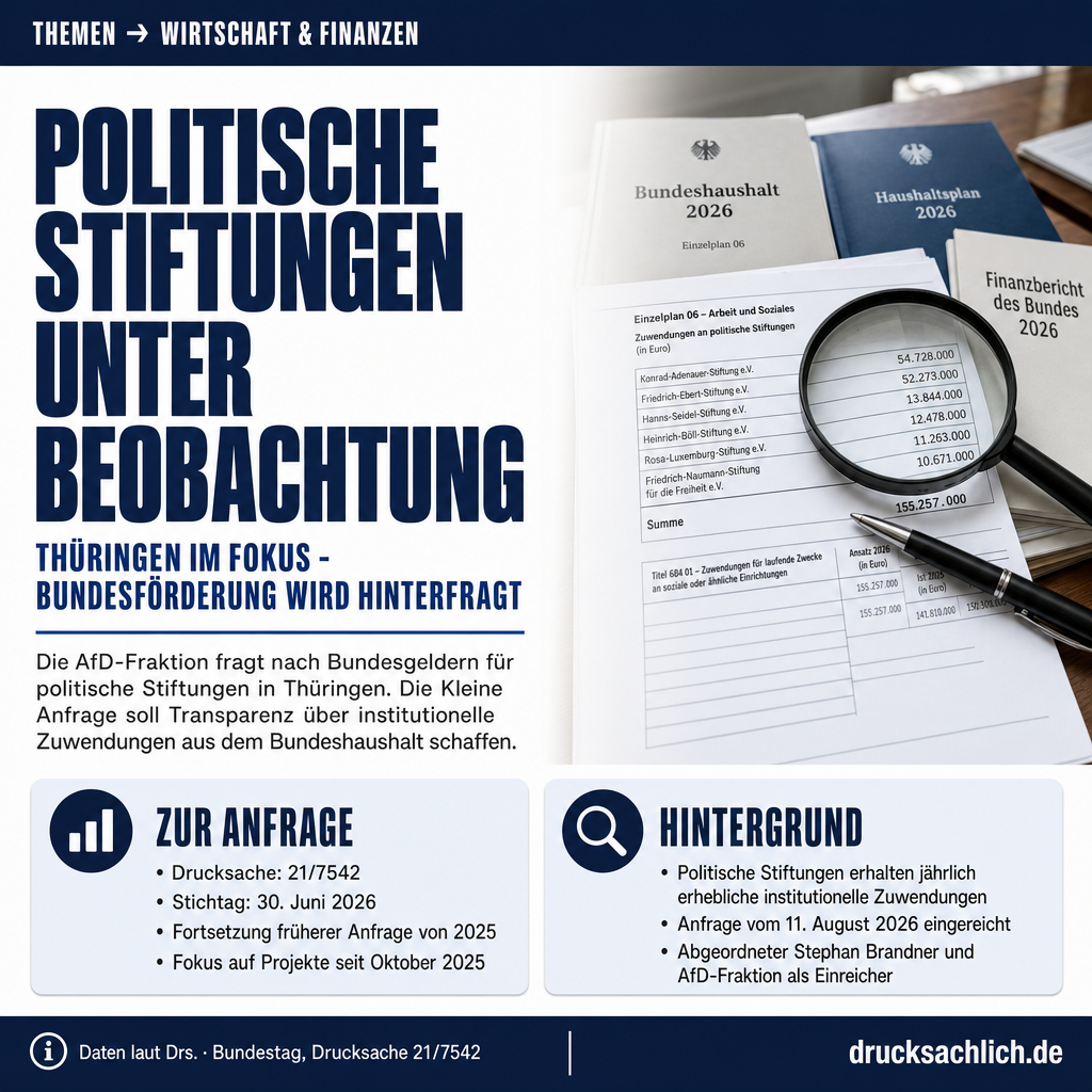 Politische Stiftungen in Thüringen: Bundesförderung angefragt