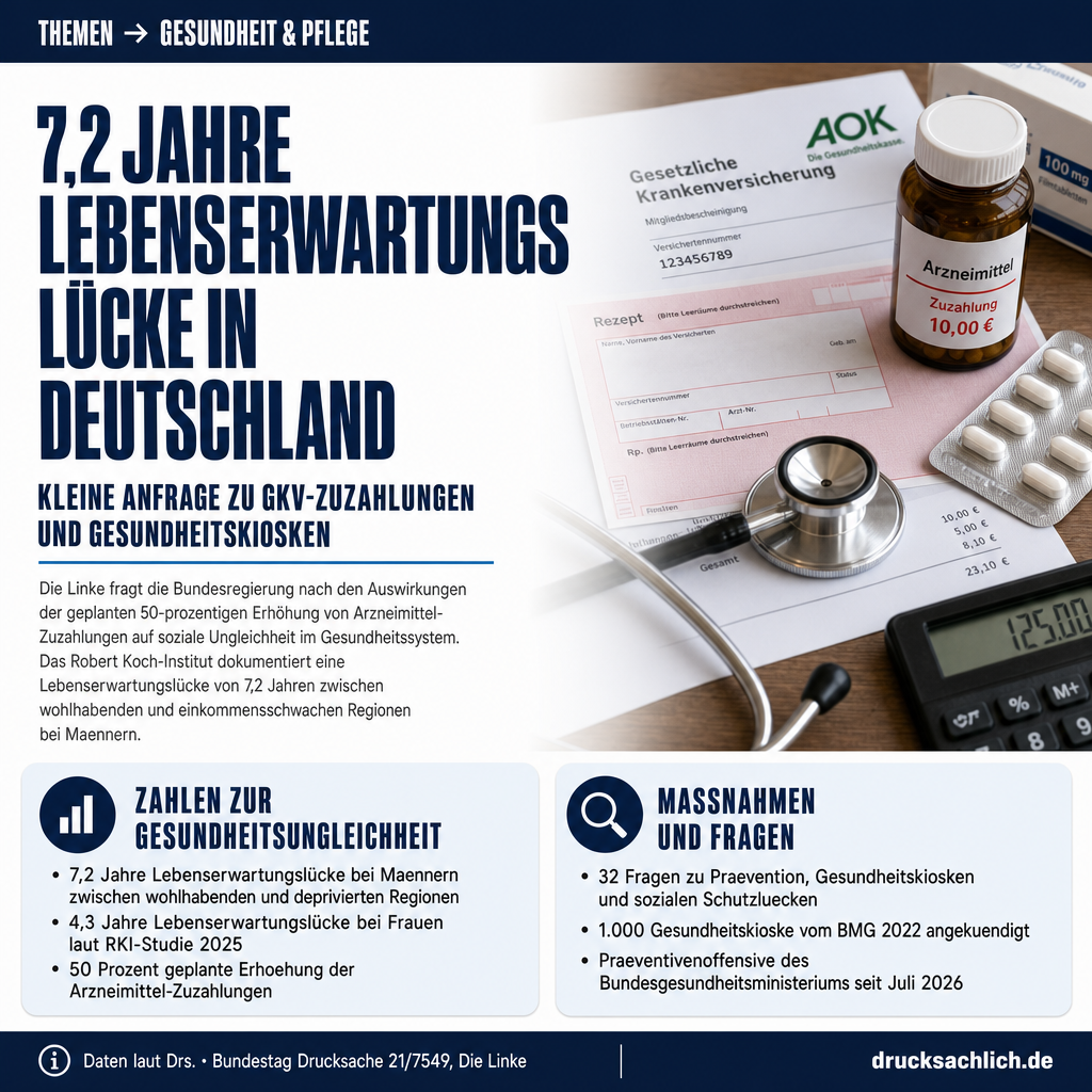 GKV-Zuzahlungen: 32 Fragen zu sozialer Ungleichheit im Gesundheitssystem