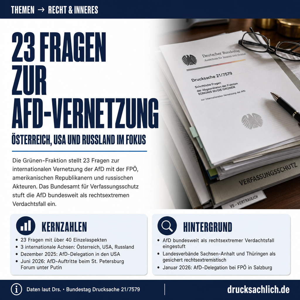 AfD-Vernetzung: 23 Fragen zu Russland, USA und FPÖ