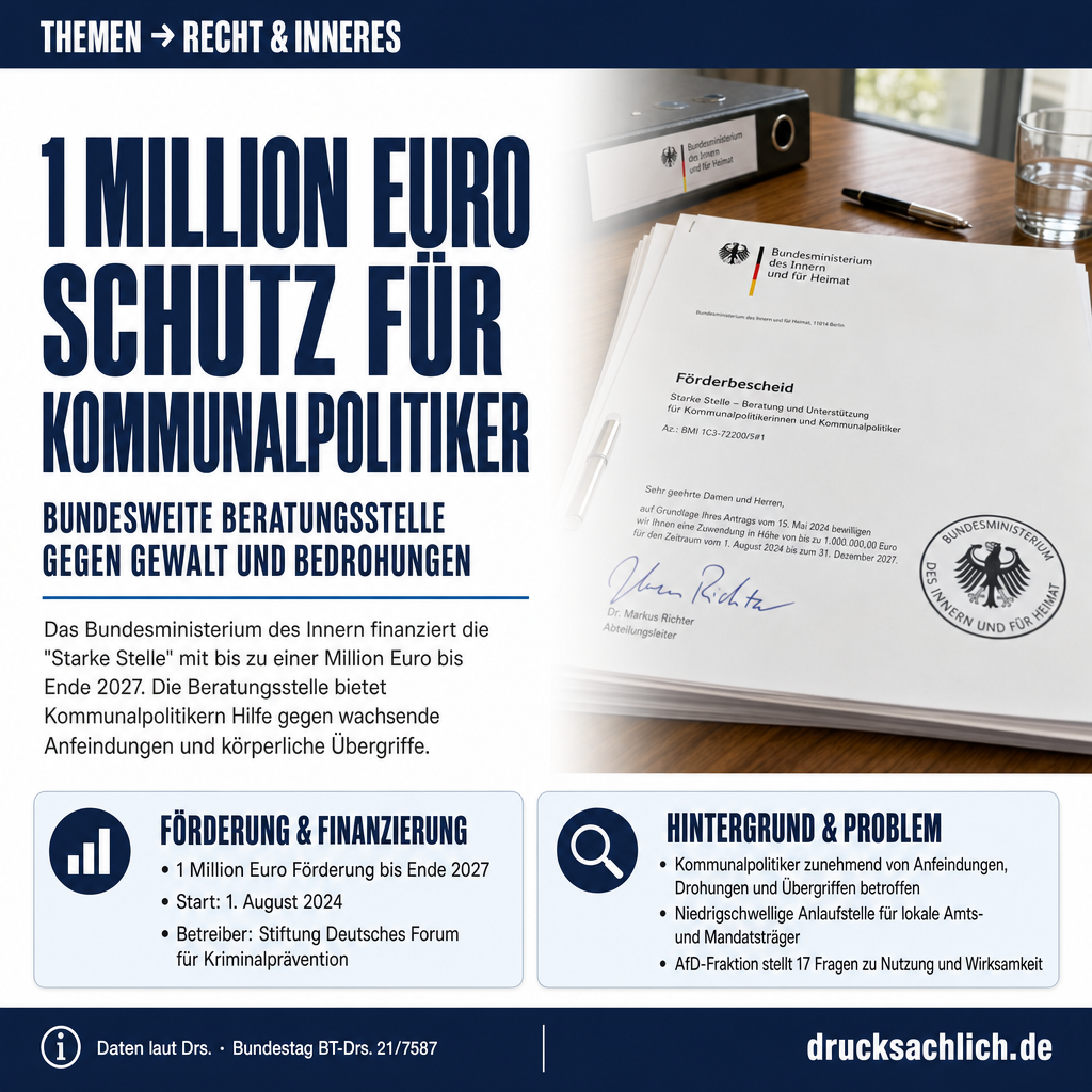 Starke Stelle: 1 Mio. Euro Schutz für Kommunalpolitiker