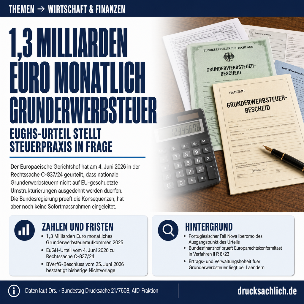 Grunderwerbsteuer: EuGH-Urteil C-837/24 und offene Fragen