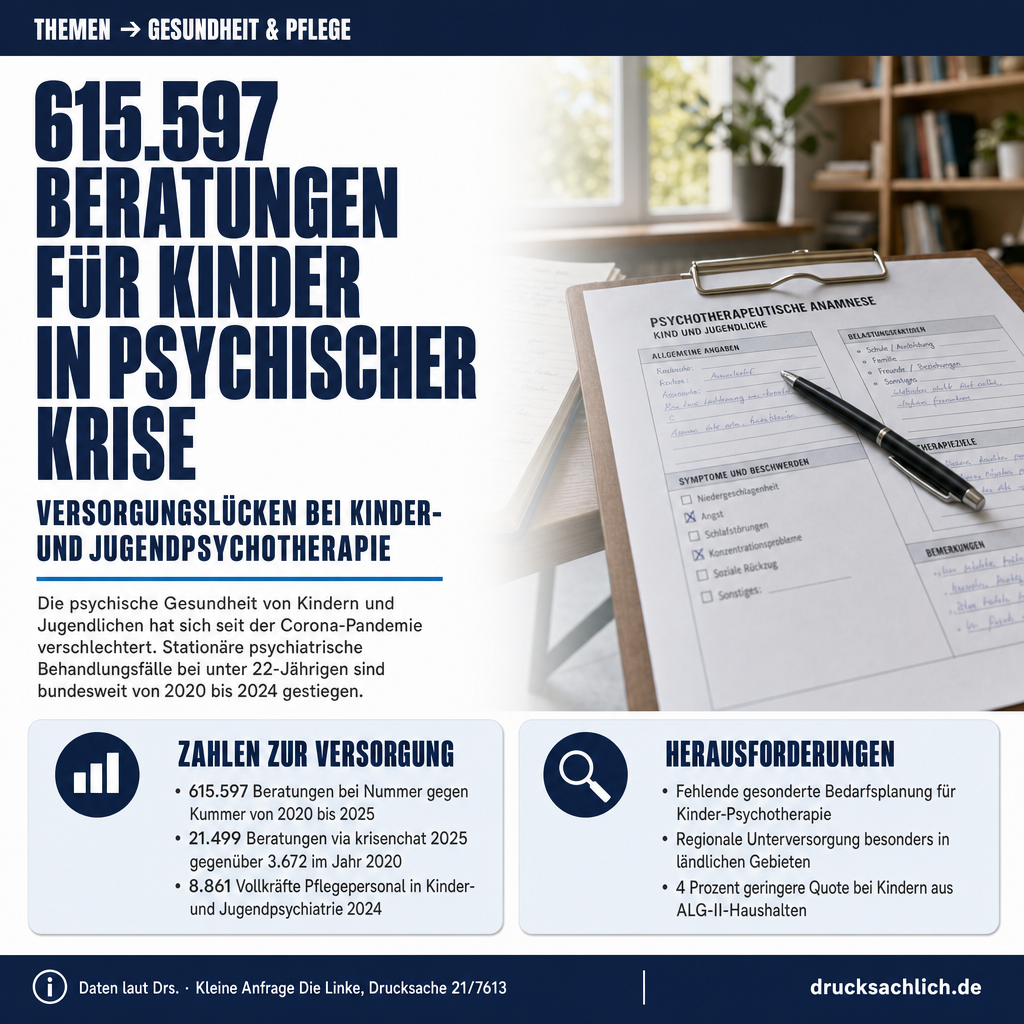 Kinder-Psychotherapie: Versorgungslage und Datenlücken 2026
