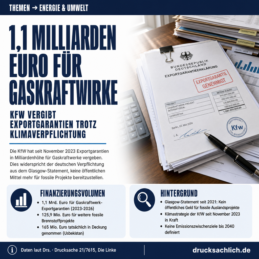 KfW-Klimastrategie: Fossile Exportgarantien auf dem Prüfstand