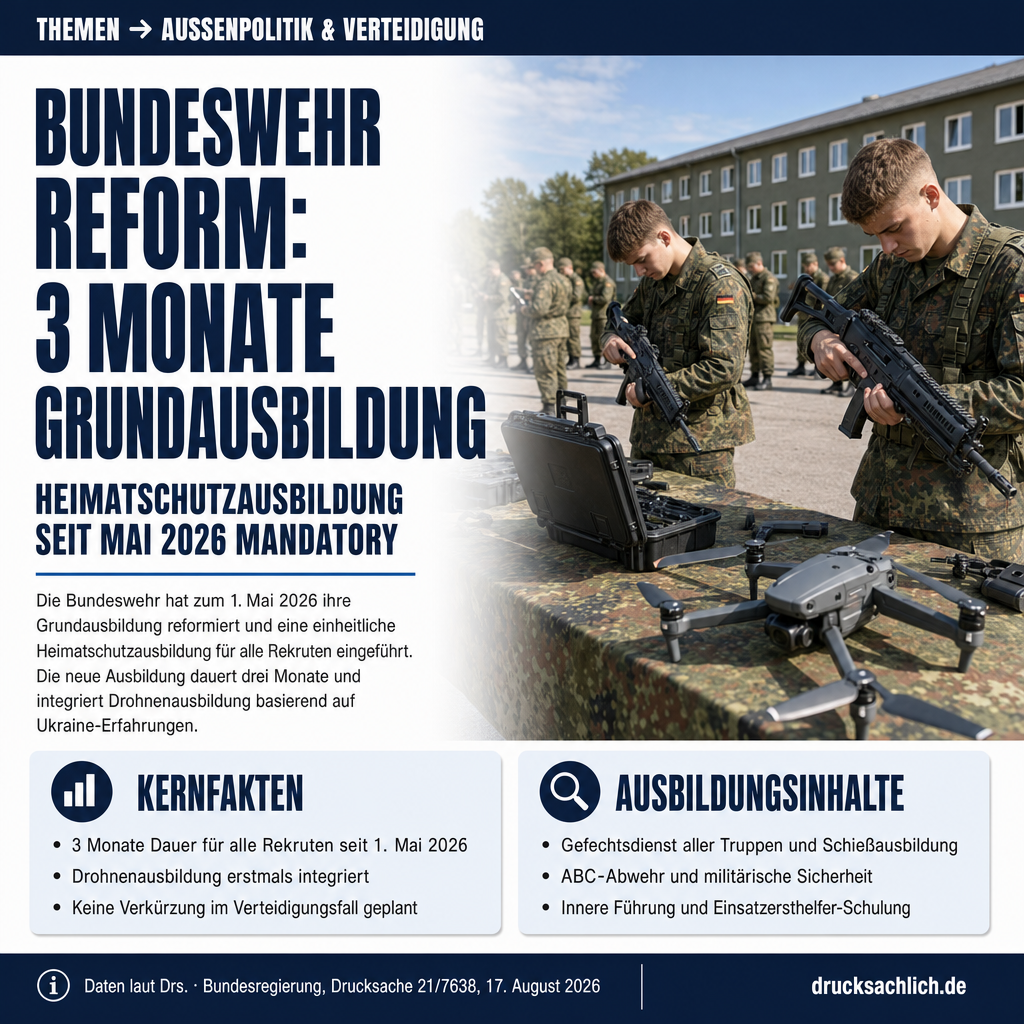 Bundeswehr-Grundausbildung: Reform ab Mai 2026