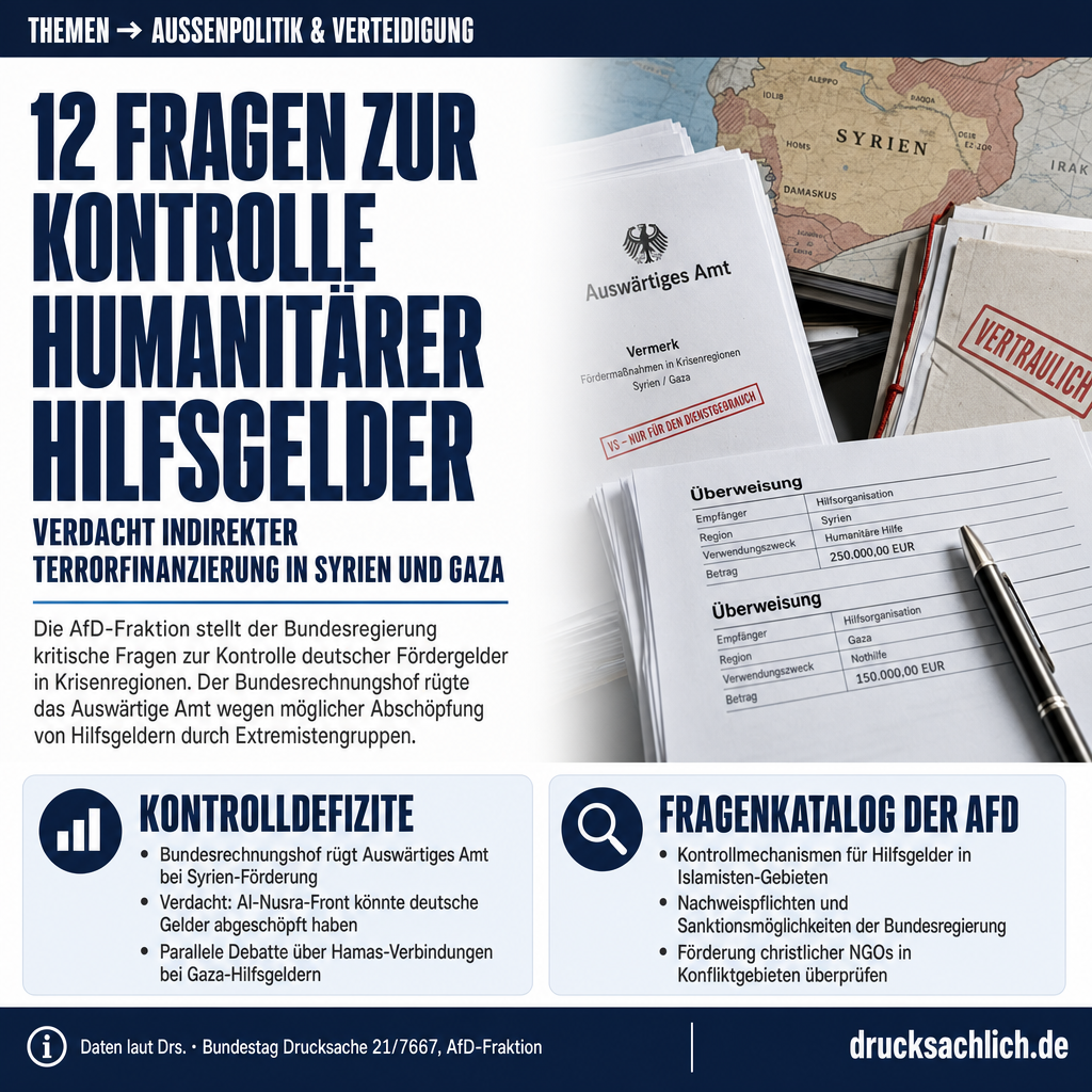 Humanitäre Hilfe: Risiko indirekter Terrorfinanzierung