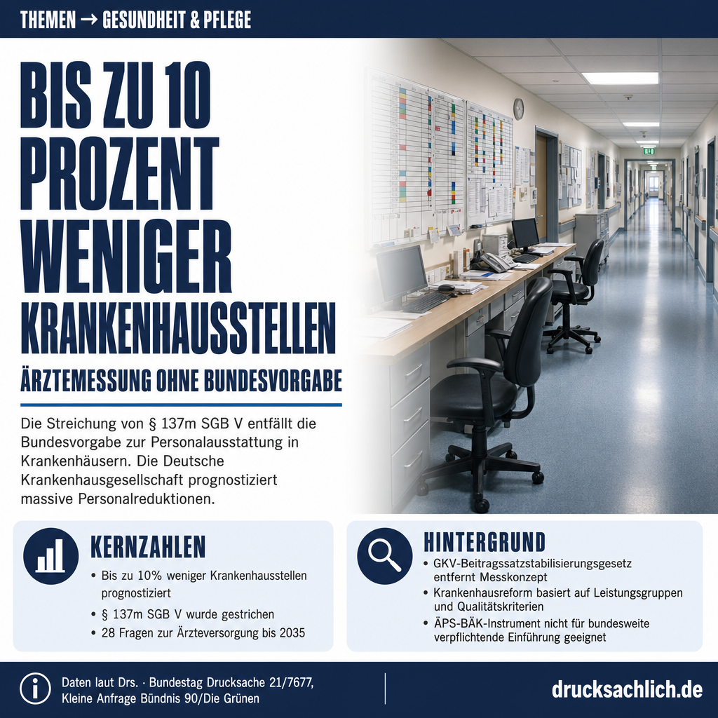 Krankenhaus-Ärztemangel: Personalbemessung ohne Bundesvorgabe