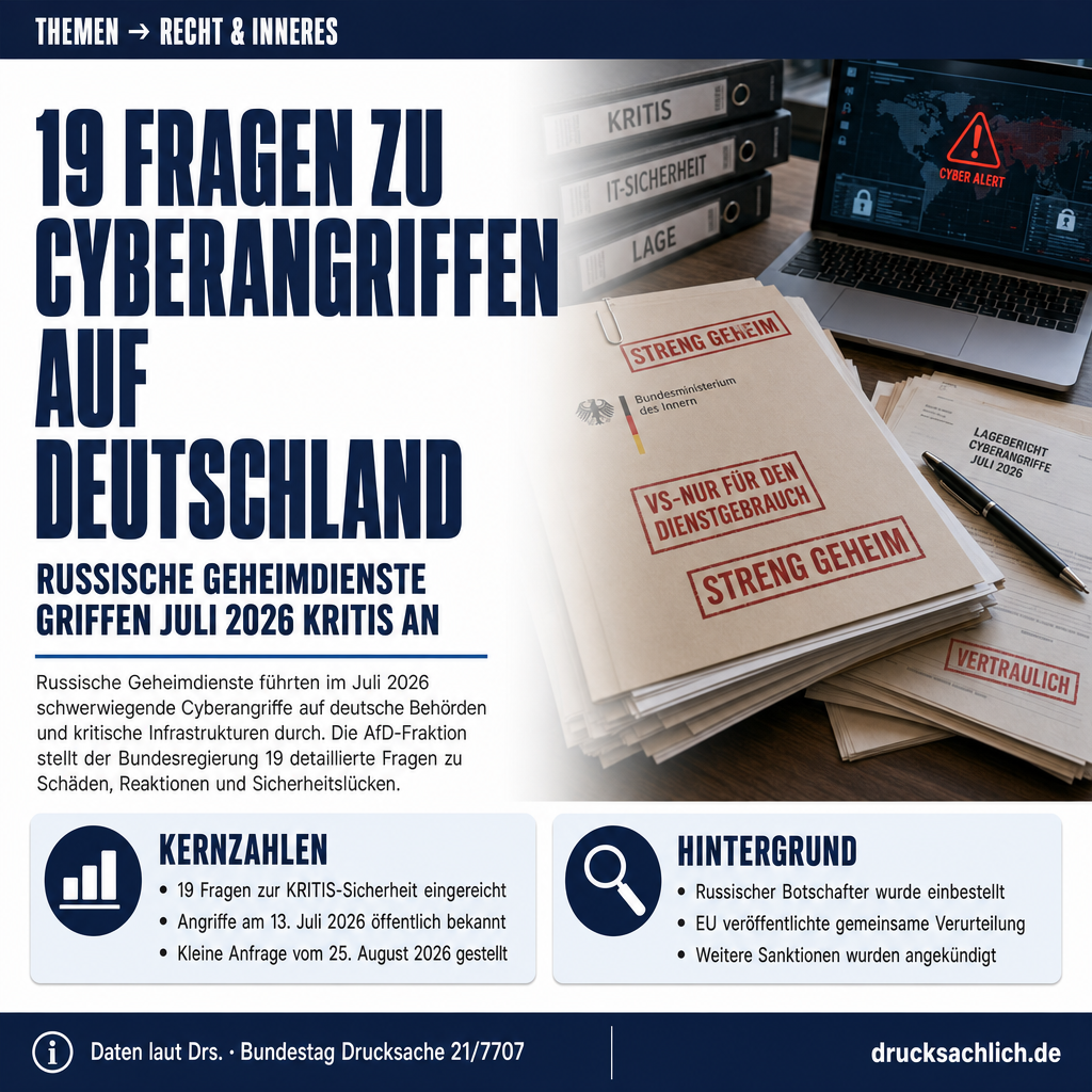 Cyberangriffe auf Deutschland: 19 Fragen zur KRITIS-Sicherheit