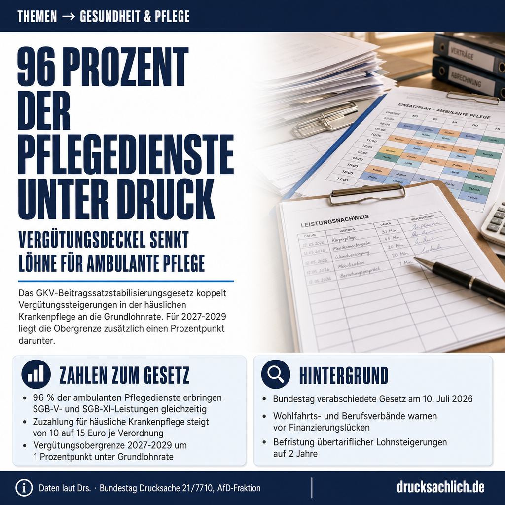GKV-Pflegevergütung: Ambulante Pflege unter Kostendruck