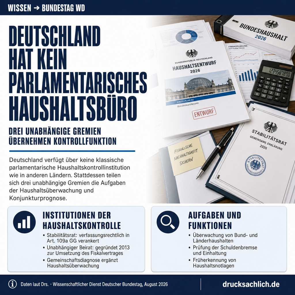 Deutschlands fehlende parlamentarische Haushaltskontrollinstitution erklärt