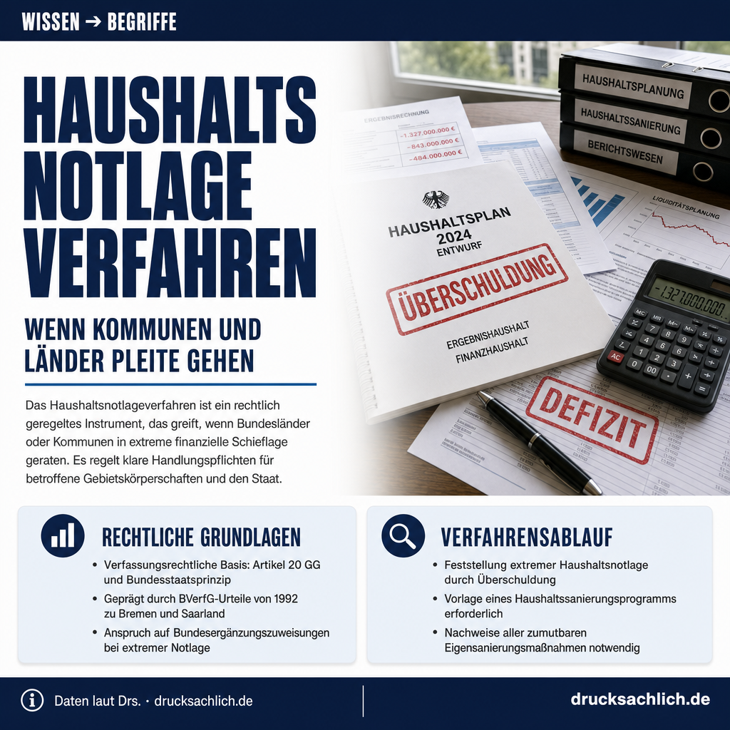 Begriff erklärt: Haushaltsnotlageverfahren