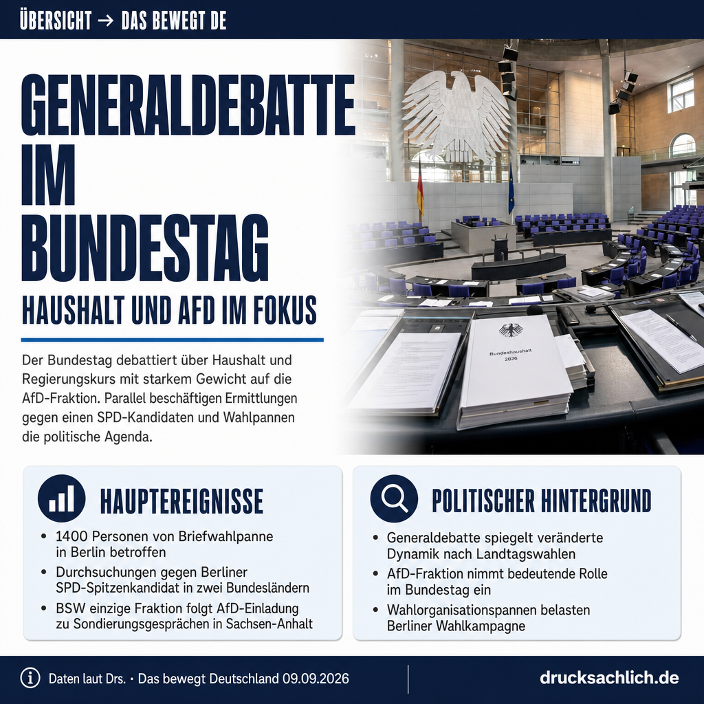 Das bewegt Deutschland — 09.09.2026
