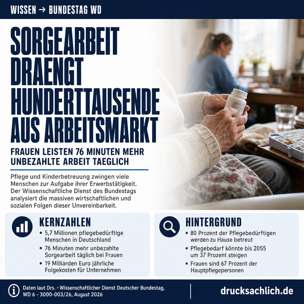 Sorgearbeit drängt hunderttausende aus dem Arbeitsmarkt